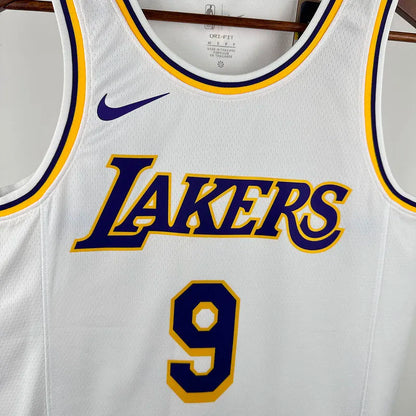 24/25 LA Lakers White Jersey - James Jr. #9 (Hot Pressing)