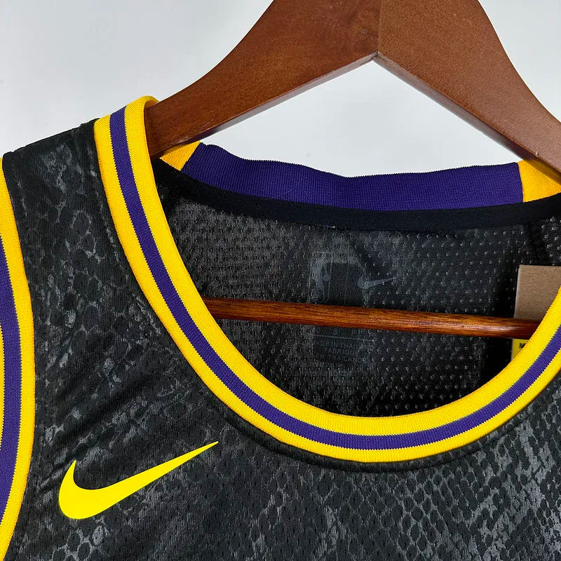 24/25 LA Lakers Black Jersey - James Jr. #9 (Hot Pressing)