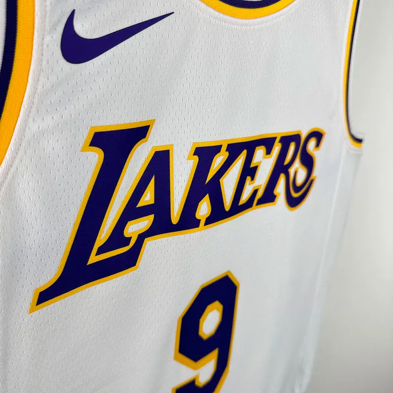 24/25 LA Lakers White Jersey - James Jr. #9 (Hot Pressing)