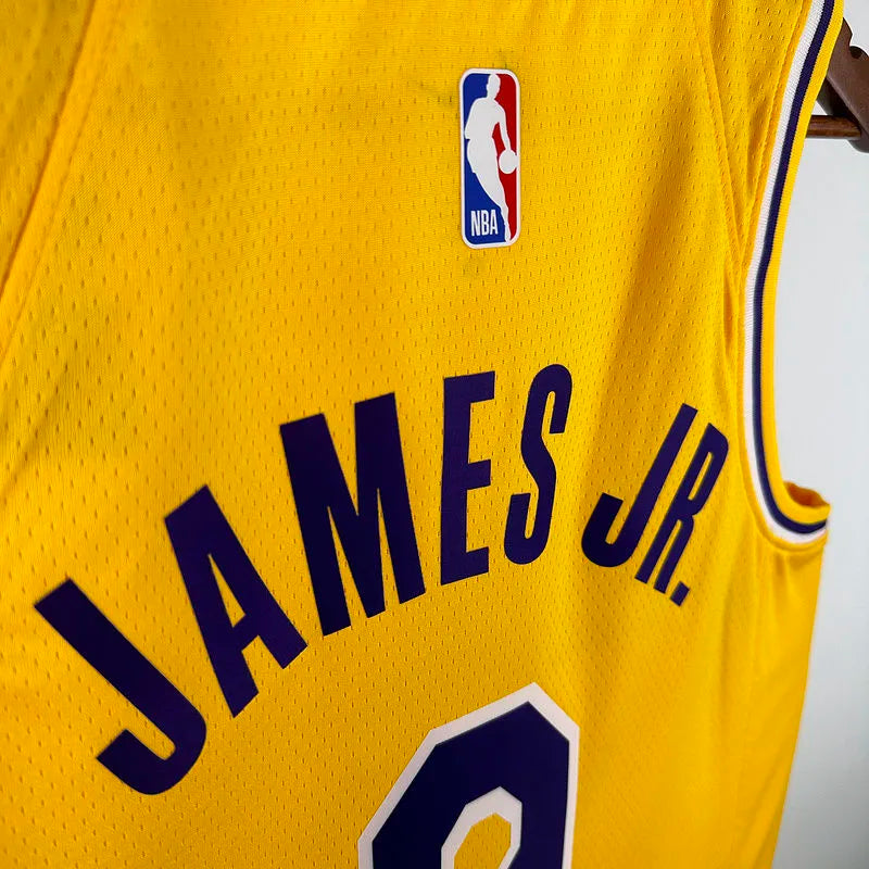 24/25 LA Lakers Yellow Jersey - James Jr. #9 (Hot Pressing)