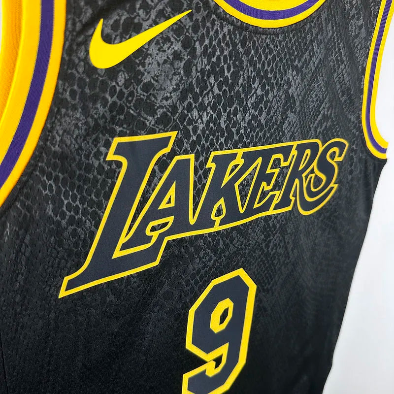 24/25 LA Lakers Black Jersey - James Jr. #9 (Hot Pressing)