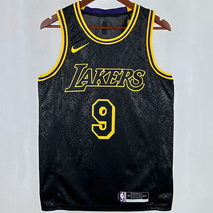 24/25 LA Lakers Black Jersey - James Jr. #9 (Hot Pressing)