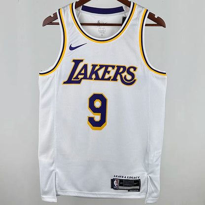 24/25 LA Lakers White Jersey - James Jr. #9 (Hot Pressing)