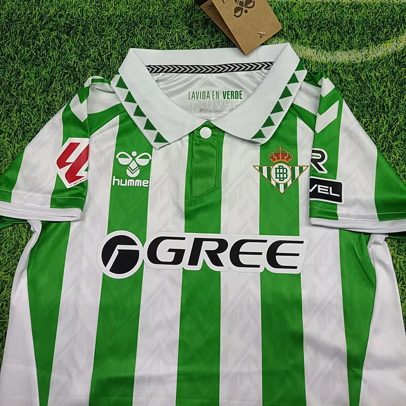 2024-25 Real Betis Kids Home Soccer Jersey Suit