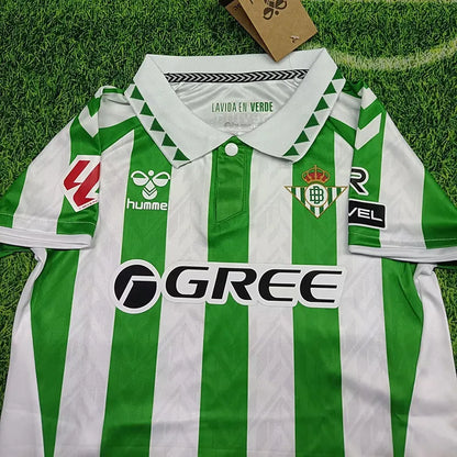 2024-25 Real Betis Kids Home Soccer Jersey Suit