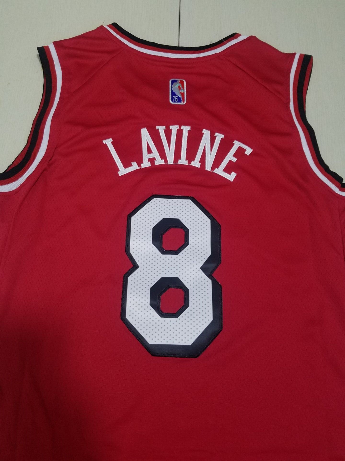 Chicago BULLS LAVINE # 8 Red NBA Jersey