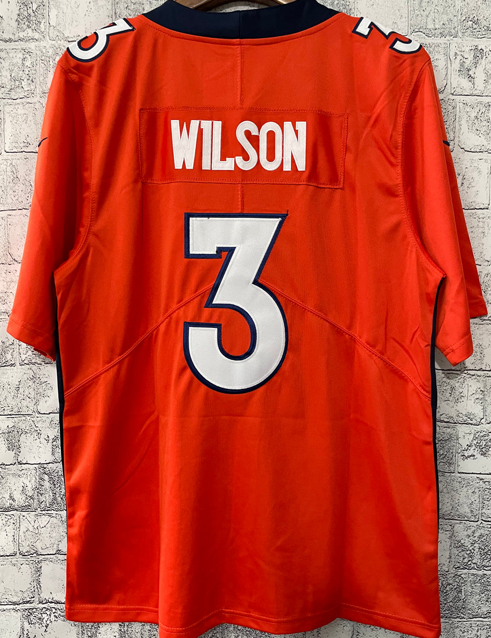 Denver Broncos Wilson #3 Orange NFL Jersey