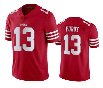 San Francisco 49ers Scarlet Red Jersey - Kittle, Bosa, McCaffrey, Purdy Jersey