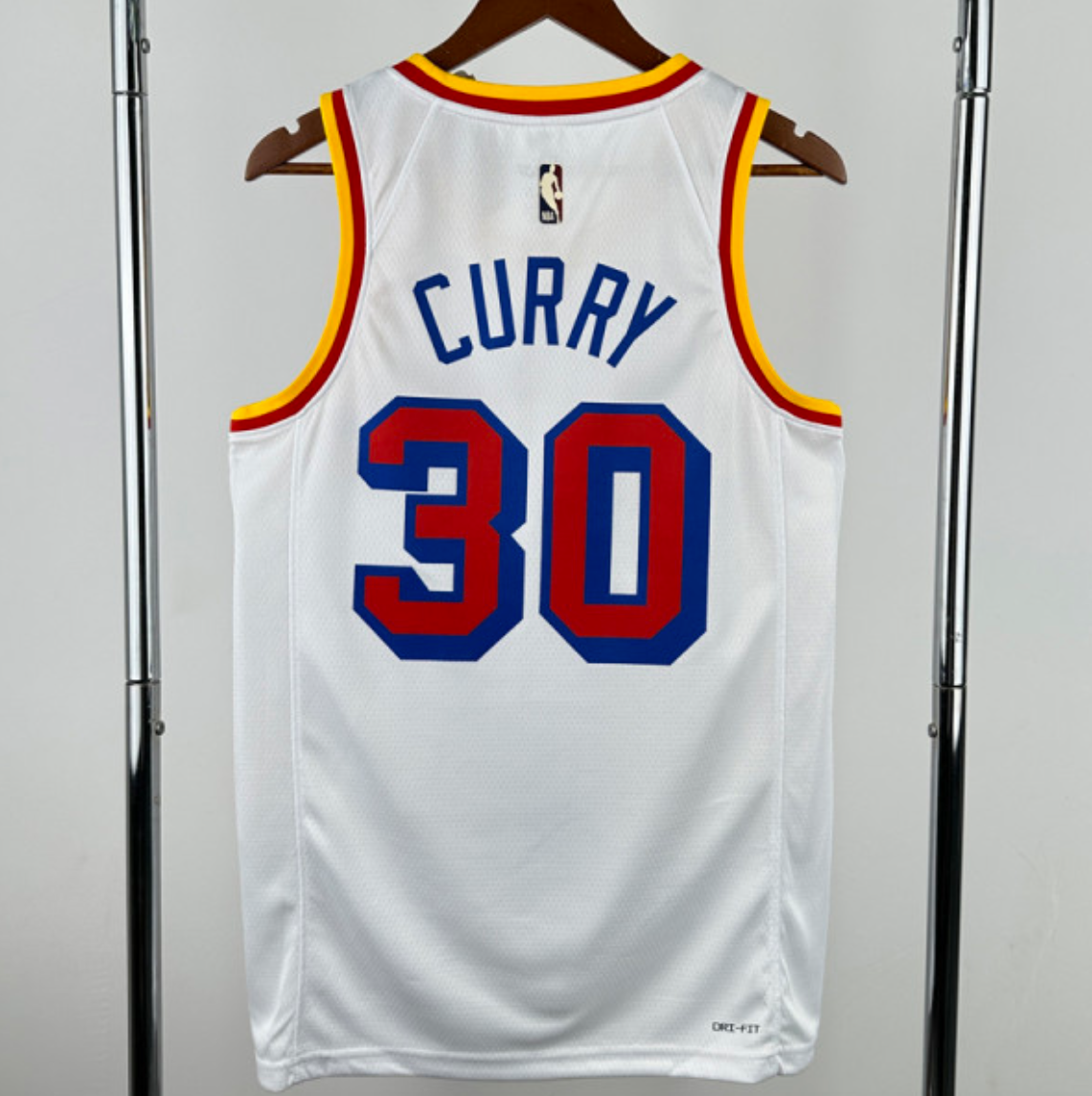 2024-25 WARRIORS CURRY #30 White Retro Top Quality Hot Pressing NBA Jersey