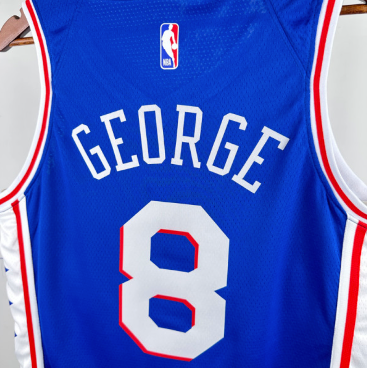 2022-23 76ERS GEORGE #8 Blue Top Quality Hot Pressing NBA Jersey