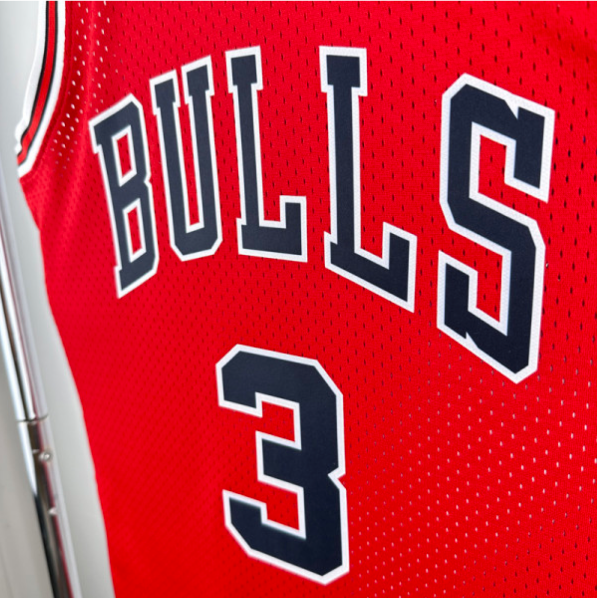 BULLS WADE #3 Red Retro Top Quality Hot Pressing NBA Jersey