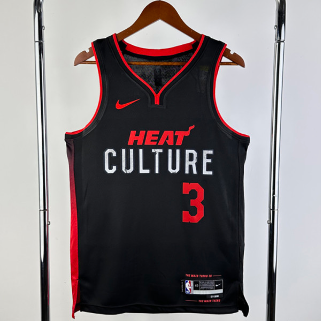 MIAMI HEAT WADE #3 Black City Edition Top Quality Hot Pressing NBA Jersey