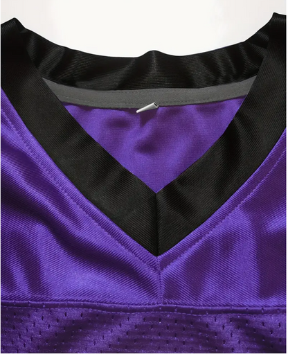 NFL American Football Baltimore Ravens Personalized V-Neck Sports Jersey - High-Quality Embroidered Athletic Shirt with Custom Name & Number