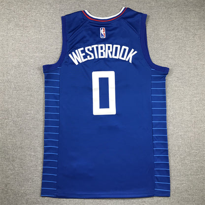 Los Angeles Clippers WESTBROOK # 0 Blue NBA Jersey