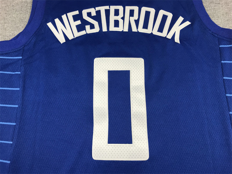 Los Angeles Clippers WESTBROOK # 0 Blue NBA Jersey