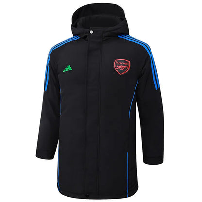 Arsenal Logo Hooded Windbreaker Fabric Cotton Coat