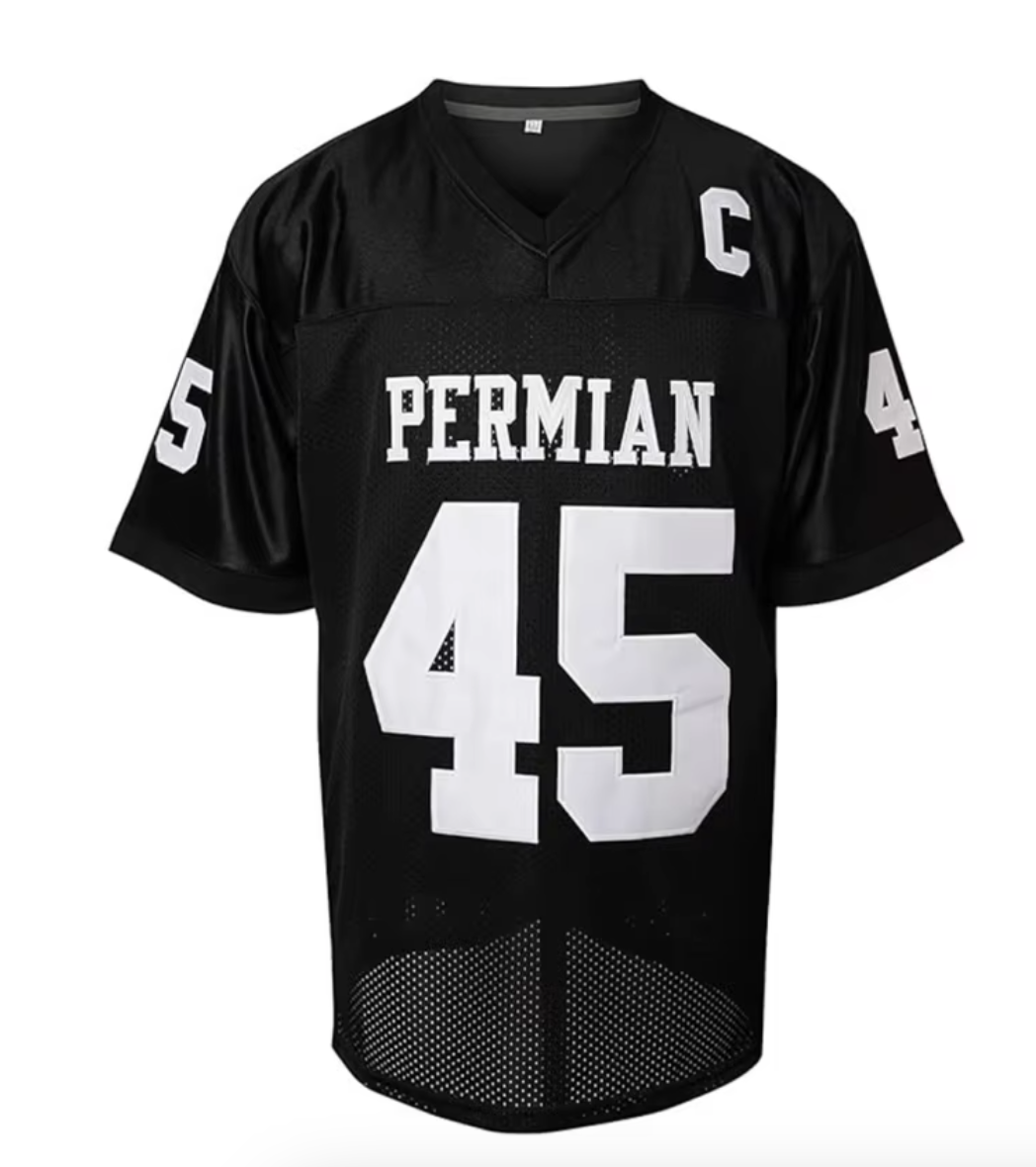 PERMIAN Football Jersey MILES #45 American Rugby - Breathable and Quick-Drying Stitched Quality Fabric