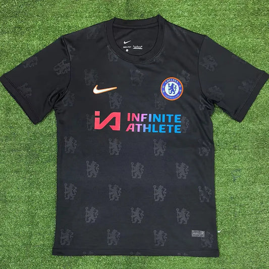 Chelsea 24/25 Black Casual Style Fan Training Shirt