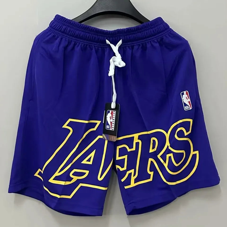 23/24 LA Lakers Blue Cotton NBA Shorts