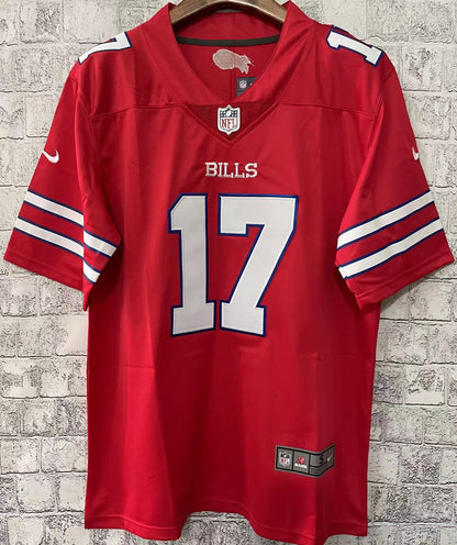 Buffalo Bills ALLEN # 17 Red NFL Jersey