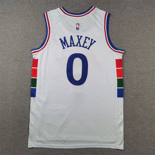 Philadelphia 76ers MAXEY # 0 NBA Jerseys