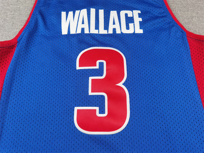 Detroit Pistons WALLACE # 3 NBA Jerseys