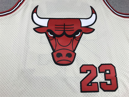 Chicago BULLS JORDAN # 23 Retro Beige NBA Jersey