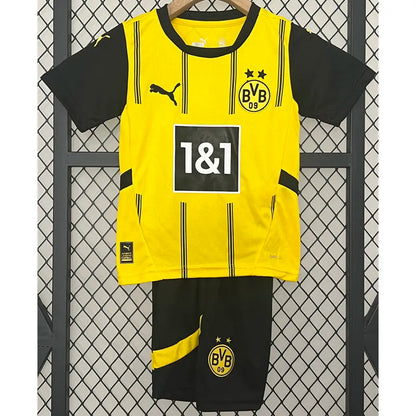 2024-25 Dortmund Kids Home Soccer Jersey Suit