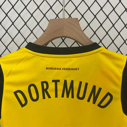 2024-25 Dortmund Kids Home Soccer Jersey Suit