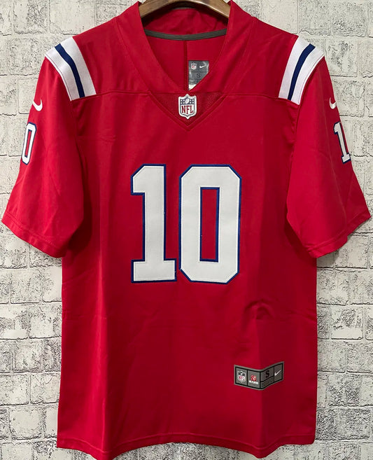 New England Patriots JONES # 10 Red NFL Jersey