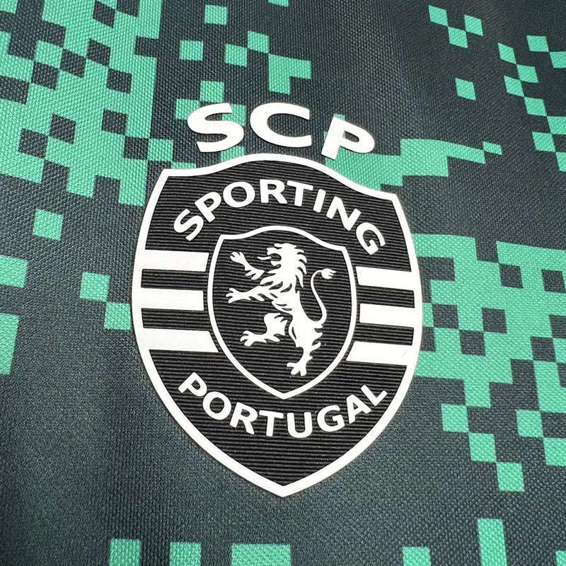 Sporting Lisbon 24/25 Green Black Training Shirt