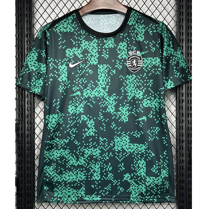 Sporting Lisbon 24/25 Green Black Training Shirt