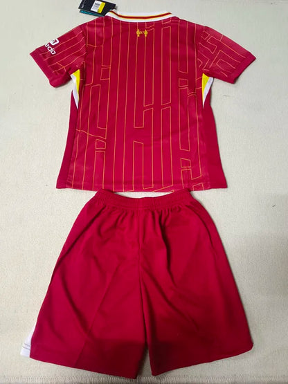 2024-25 Liverpool Kids Home Soccer Jersey Suit