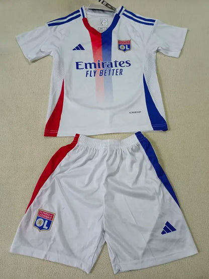 2024-25 Lyon Kids Home Soccer Jersey Suit