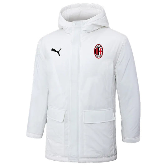 ACM Milan Logo Hooded Windbreaker Fabric Cotton Coat