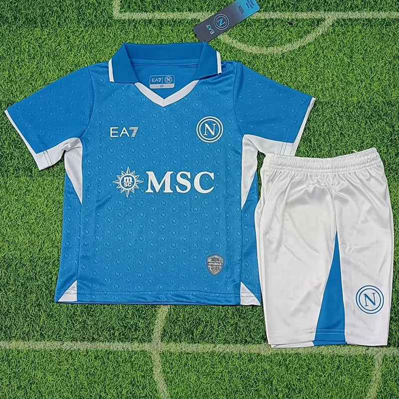 2024-25 Napoli Kids Home Soccer Jersey Suit