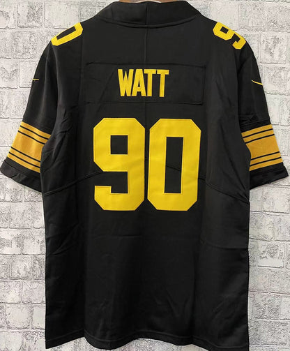 Pittsburgh Steelers WATT # 90 Black NFL Jersey