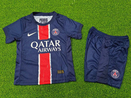 2024-25 Paris SG Kids Home Soccer Jersey Suit