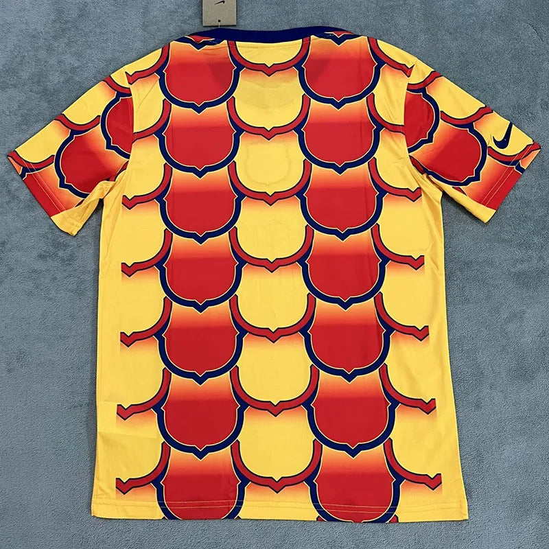 Barcelona 24/25 Red & Yellow Training Shirt