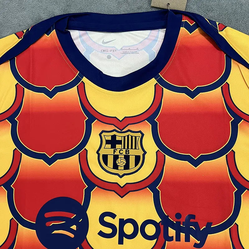 Barcelona 24/25 Red & Yellow Training Shirt