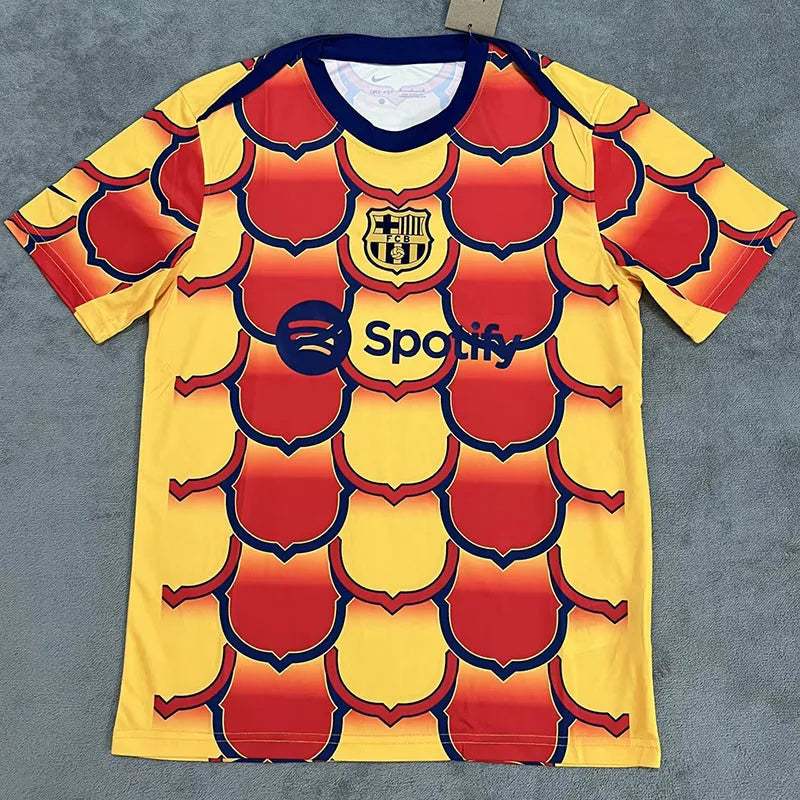 Barcelona 24/25 Red & Yellow Training Shirt