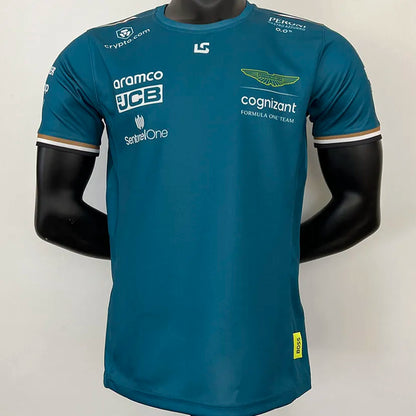 2023 Aston Martin Green Team T-Shirt -   Lance Stroll #18