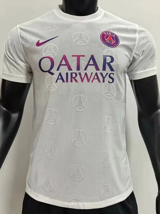 PSG 24/25 White Casual Style Player Version Training Shirt